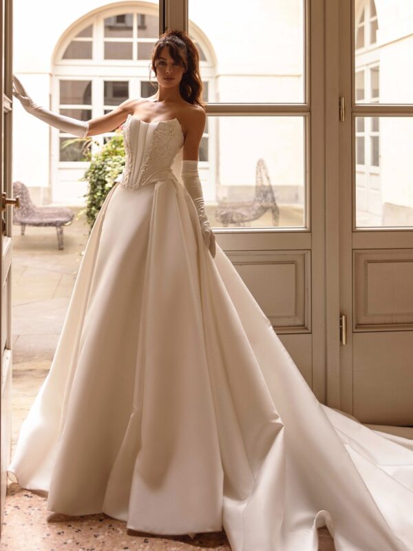 Classic Grace Satin Ball Gown